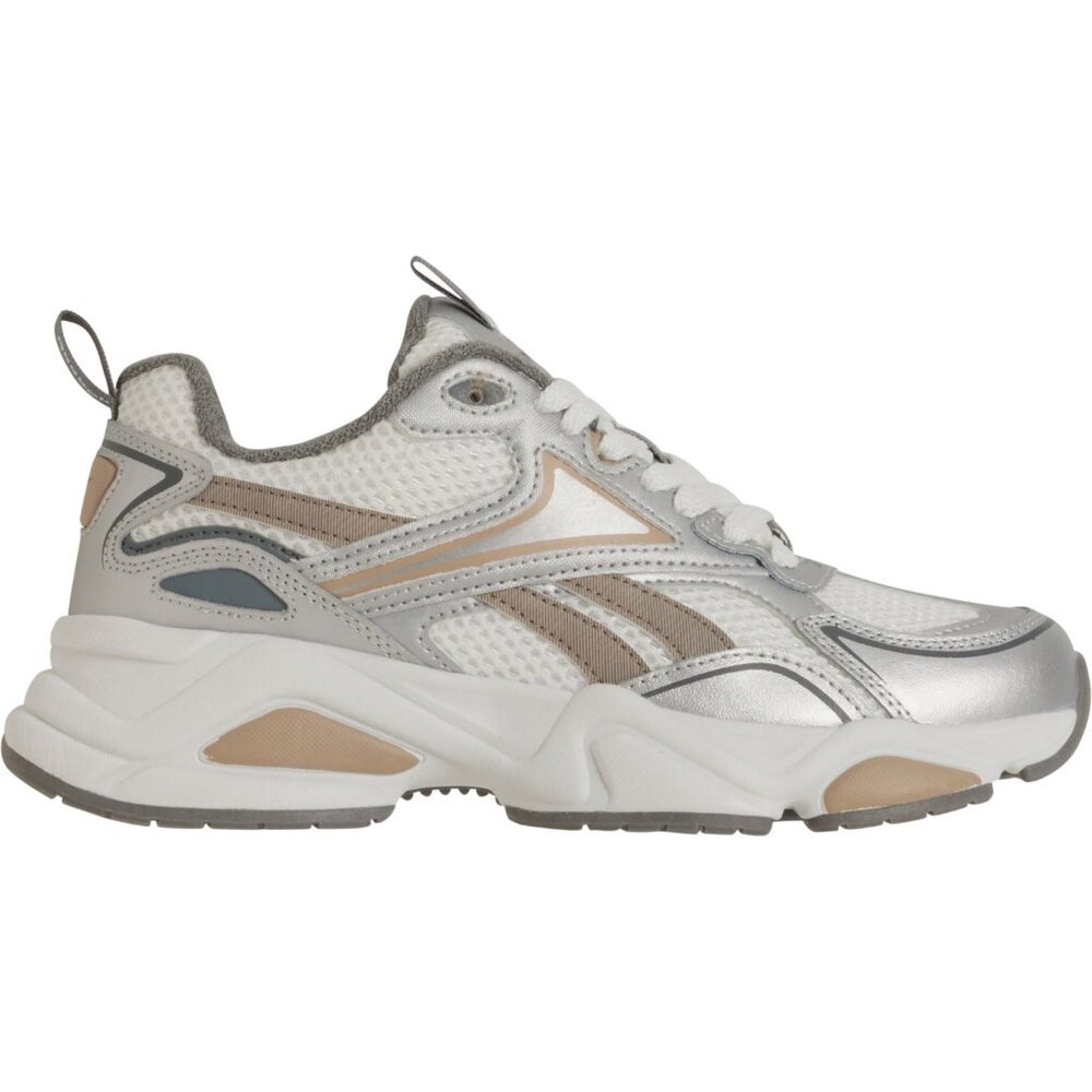 new REEBOK Charge Chunky Sneakers Silver/White/Pure Grey Multi/Doeskin 266 4T2